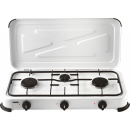 Plynový varič Gimeg Tříplotýnkový plynový vařič biela