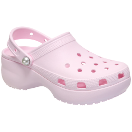 Dámske papuče Crocs Classic Platform Pearl Clog svetloružová Pink Milk