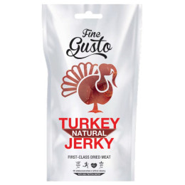 Sušené mäso Fine Gusto Krůtí Jerky Natural 100g