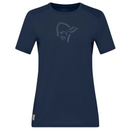 Dámske tričko Norrona femund equaliser merino T-shirt tmavomodrá Indigo Night