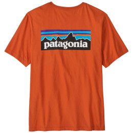 Pánske tričko Patagonia P-6 Logo T-Shirt oranžová Coal Orange