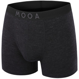 Pánske boxerky MOOA MerinoSilk 4in čierna black melange