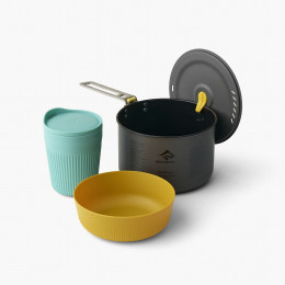 Sada riadov Sea to Summit Frontier UL One Pot Cook Set 1P 3 Piece 2L sivá/modrá