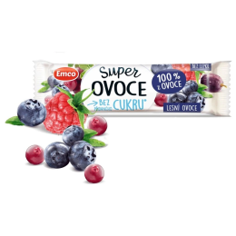 Tyčinka Emco Super ovocie lesné ovocie 30g