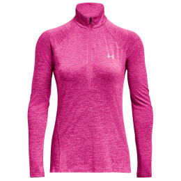 Dámske funkčné tričko Under Armour Tech 1/2 Zip - Twist ružová