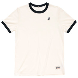 Tričko Devold Archive Ringer Tee biela WHITE/INK