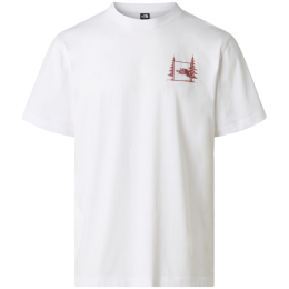 Pánske tričko The North Face Camping Relaxed Short Sleeve Tee-Graph biela TNF WHITE