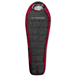 Spacák Trimm Highlander 195 cm sivá/červená Red/DarkGray