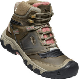 Dámske topánky Keen Ridge Flex Mid Wp hnedá Timberwolf/BrickDust