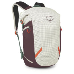 Batoh Osprey Transporter Zinch biela/červená mystery white/moody burgundy