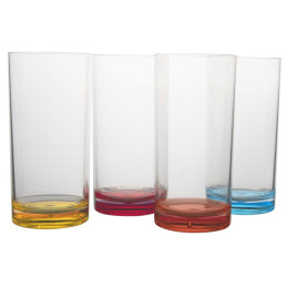 Set pohárov Gimex Longdrink Rainbow 4 pcs