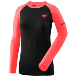 Dámske funkčné tričko Dynafit Alpine Pro W L/S Tee čierna/oranžová 6A11 - ultra coral/0936