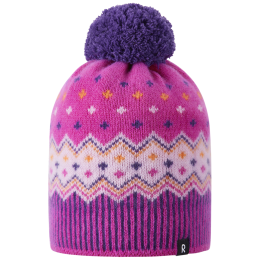 Detská čiapka Reima Pohjoinen Plum Purple fialová Plum Purple