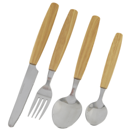 Súprava príborov Outwell Cordona Box Cutlery Set hnedá/strieborná Black
