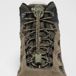 Šnúrky do topánok Lock Laces Boot khaki Camo Boot