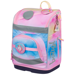 Školský batoh pre 1. stupeň Baagl Zippy Plus ružová Rainbow Unicorn