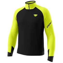 Pánske funkčné tričko Dynafit Alpine L/S 1/2 Zip Tee M čierna/žltá 5A31 - ultra yellow/0910