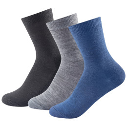 Detské ponožky Devold Daily Light Kid Sock 3pk modrá KidMix