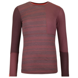 Dámske funkčné tričko Ortovox 185 Rock'N'Wool Long Sleeve W ružová mountain rose