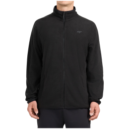 Pánska mikina 4F Fleece M489 čierna Deep Black