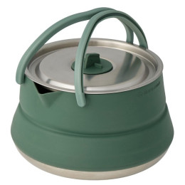 Kanvica Sea to Summit Detour Stainless Steel Collapsible Kettle 1.6L strieborná/zelená Laurel Wreath Green