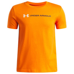 Detské funkčné tričko Under Armour UA B Logo Wordmark SS Outrageous Orange