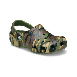 Detské papuče Crocs Classic Camouflage Clog Army Green/Multi zelená Army Green/Multi