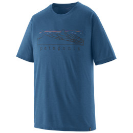 Pánske tričko Patagonia Men's Capilene Cool Trail Shirt - Stratapeaks modrá Aquatic Blue