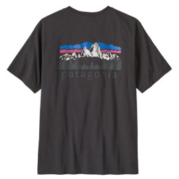 Pánske tričko Patagonia M's Fitz Roy Foothills T-Shirt čierna Ink Black