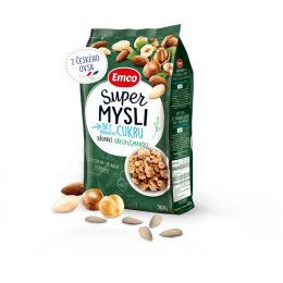 Müsli Emco Super mysli bez pridaného cukru orechy a mandle 500g