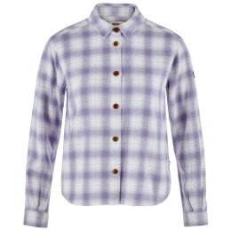 Dámska košeľa Fjällräven Övik Boxy Flannel Shirt W biela/fialová Eggshell-Lavender Mist