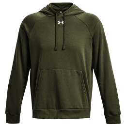 Pánska mikina Under Armour Rival Fleece Hoodie tmavozelená Marine OD Green / / White