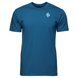 Pánske tričko Black Diamond M BD MOUNTAIN BADGE SS TEE modrá Astral Blue