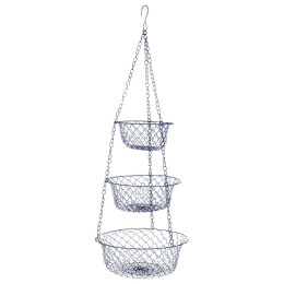 Organizér Bo-Camp Hanging baskets 3-level modrá metal blue