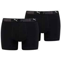 Pánske boxerky Puma Sport Cotton Boxers 2P čierna Black