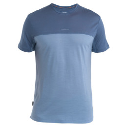 Pánske funkčné tričko Icebreaker Men Merino 125 Cool-Lite™ Sphere III SS Tee Colour Block modrá Kyanite/Dawn/Cb