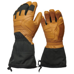 Lyžiarske rukavice Black Diamond Guide Gloves čierna/hnedá Beeswax (7025)