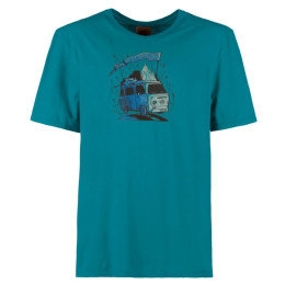 Pánske tričko E9 Furgo Men's modrá Tropical Sea