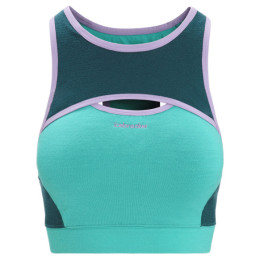 Športová podprsenka Icebreaker Women ZoneKnit™ Sport Bra svetlo zelená Fresh/Green Glory/Cb