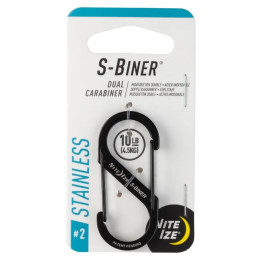 Pomocná karabína Nite Ize S-Biner Stainless Steel #2 čierna Černá
