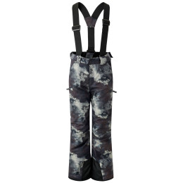 Detské lyžiarske nohavice Dare 2b Pow II pant čierna/sivá Distressed Print