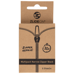 Náhradný zips ZlideOn Multipack Narrow Zipper strieborná Silver