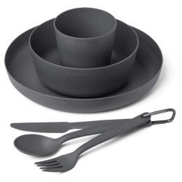Jedálenský set Sea to Summit Camp Dinnerware Set - 6 pcs sivá Charcoal