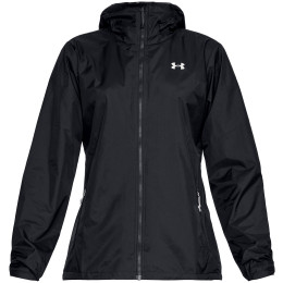 Dámske vetrovka Under Armour UA Forefront Rain Jacket čierna Black / / Ghost Gray