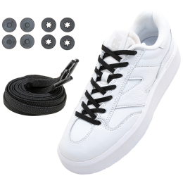 Šnúrky do topánok Lock Laces Flat čierna Flat Black