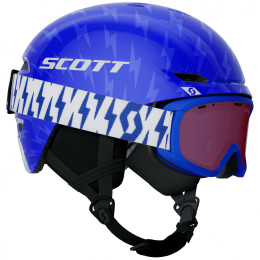 Set prilby Scott Keeper 2 + Witty Jr modrá/svetlo modrá royal blue