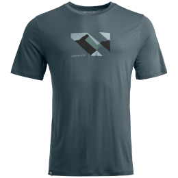 Pánske tričko Ortovox 140 Cool Landscape T-shirt sivá Dark Arctic Grey