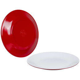 Sada tanierov Bo-Camp Dinner plate Two tone - 4ks červená Red