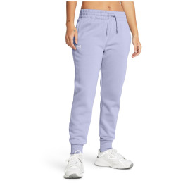 Dámske tepláky Under Armour Rival Fleece Jogger biela/fialová Celeste/White