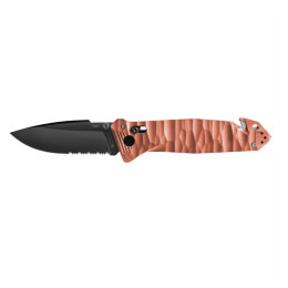 Zatvárací nôž TB OUTDOOR Cac S200 French Army Knife Textured G10 Serrated oranžová